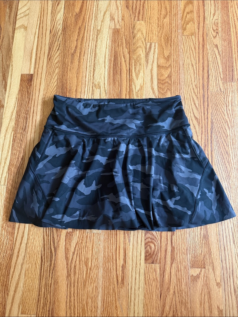 Athleta Black Camo Tennis Skirt